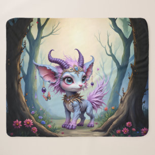 Lilac Whisper – Betoverde Boswachter. Sherpa Deken