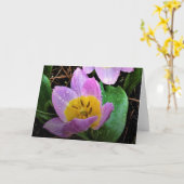 Lilac Wonder Tulip, carte (Fleur jaune)
