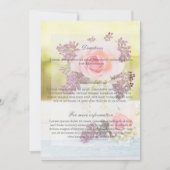 Lilacs and Rozen Vintage Wedding Directions Kaart (Voorkant)