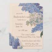  Lilacs Bridal Shower Kaart (Voorkant / Achterkant)