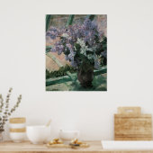 Lilacs dans une fenêtre, Mary Cassatt Poster (Cuisine)