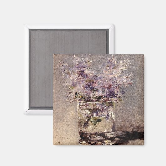 Lilacs de Manet en verre - Magnet (Recto/Verso)