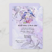 Lilacs en Bluebirds Kaart (Voorkant / Achterkant)