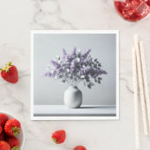 Lilacs en Silver Leaf Boeket Servet (Insitu)