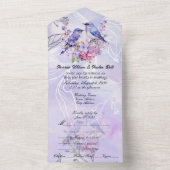 Lilacs et Bluebirds en une seule invitation (À l'intérieur)