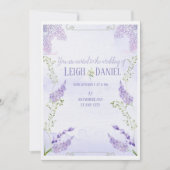 Lilacs faire-part de mariage (Devant)