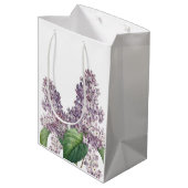  lilacs floral gift tas medium cadeauzakje (Achterkant Gekanteld)