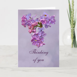Lilacs in de lente - Denken aan je Groet Kaart