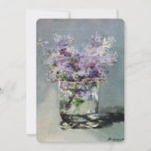 Lilacs in een glas door Manet Vrijgezellenfeest Kaart (Voorkant)
