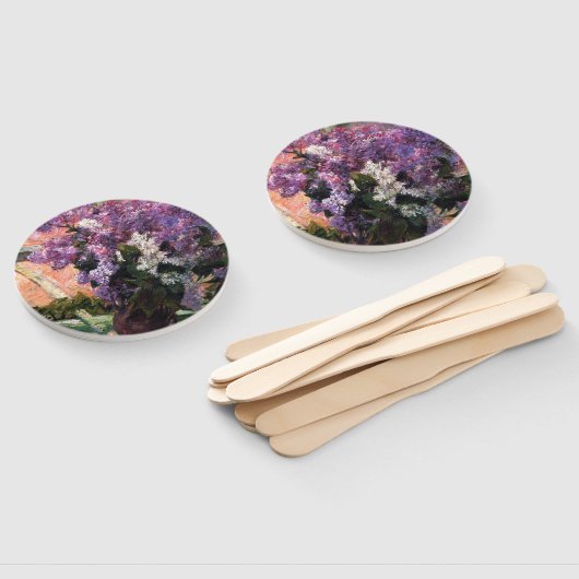 Lilacs in een raam van Mary Cassatt Handwaaier (Niet-gemonteerd)