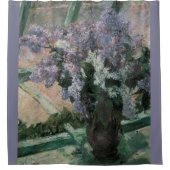 Lilacs in een raam van Mary Cassatt,  Kunst Douchegordijn (Voorkant)