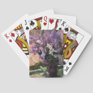 Lilacs in een venster Mary Cassatt Pokerkaarten