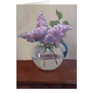Lilacs in Glass Vase