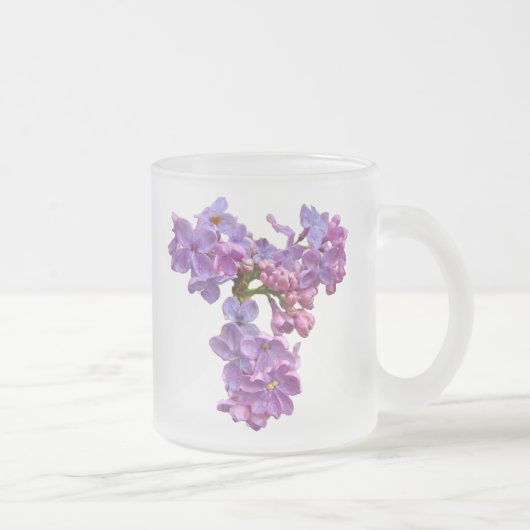 Lilacs in Springtime Matglas Koffiemok (Rechts)