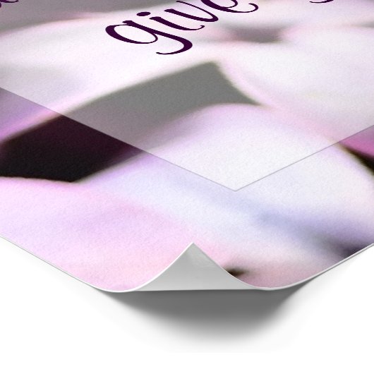 Lilacs Jeremiah 29:11 Poster (Coin)