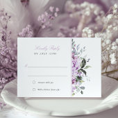 Lilacs Lavendel Bliss Bruiloft RSVP Kaart