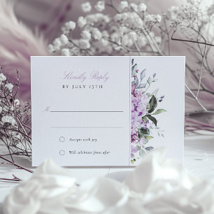 Lilacs Lavender Bliss Wedding Carte RSVP