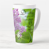 Lilacs Proverbes 3:7 Latte Mug (Angle droit)