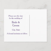  Lilacs Save the Date Briefkaart (Achterkant)