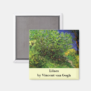 Lilacs van Vincent van Gogh, Garden Flowers Magneet