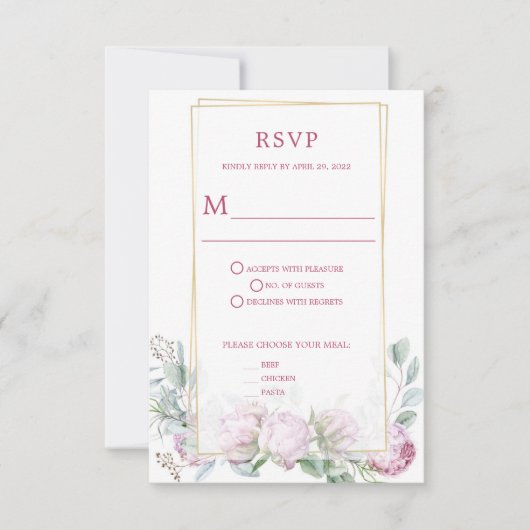Lilacs violets RSVP - Amy (Devant)