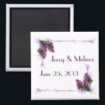Lilacs Wedding Favor Magnet<br><div class="desc">Ce Lilacs Wedding Favor Magnet est idéal pour le printemps,  l'été ou les Mariages à thème Lilac.</div>