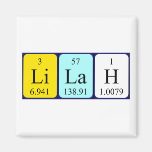 Lilah periodieke table name magnet magneet