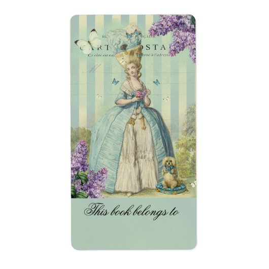 Lilas au printemps, boekplaat etiket (Voorkant)