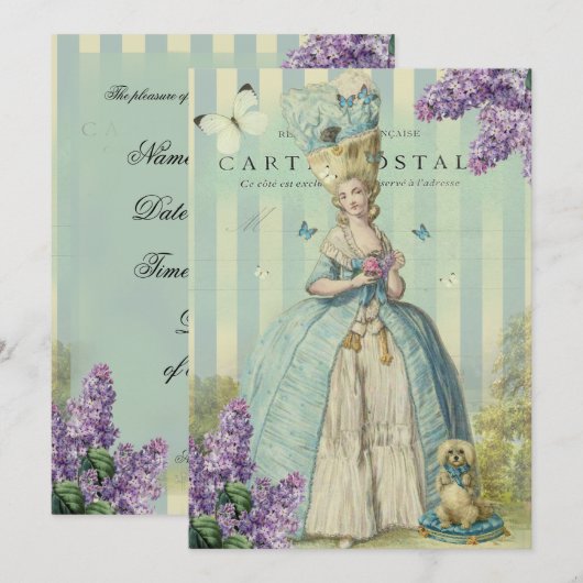 Lilas au printemps kaart (Voorkant / Achterkant)