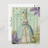 Lilas au printemps, met lilacs briefkaart (Voorkant / Achterkant)