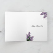 Lilas au printemps, Mothers Data Kaart (Binnen)