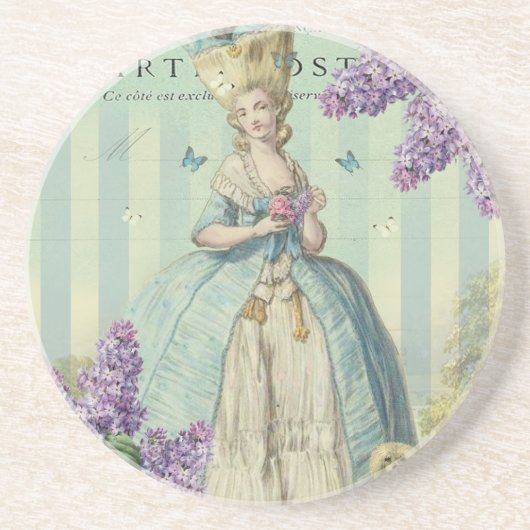 Lilas au printemps zandsteen onderzetter (Voorkant)