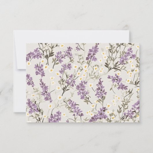Lilas de Mariage RSVP (Dos)