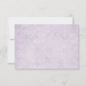 Lilas de mariage RSVP (Dos)