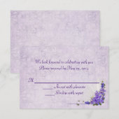 Lilas de mariage RSVP (Devant / Derrière)