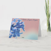Lilas de Merci de carte de voeux d'attention (Dos)