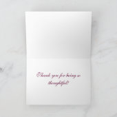 Lilas de Merci de carte de voeux d'attention (Intérieur)