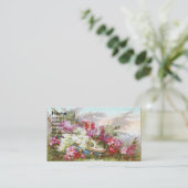 Lilas et carte commerciale victorienne de tambour (Debout devant)