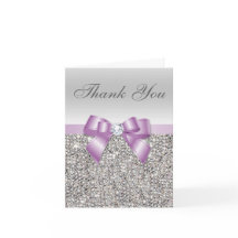 Lilas Faux Arc Sequins Argent Merci