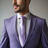 lilas mou - cravate couleur solide