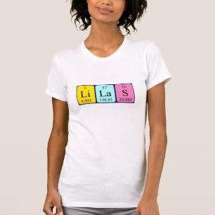 Lilas periodieke table name shirt