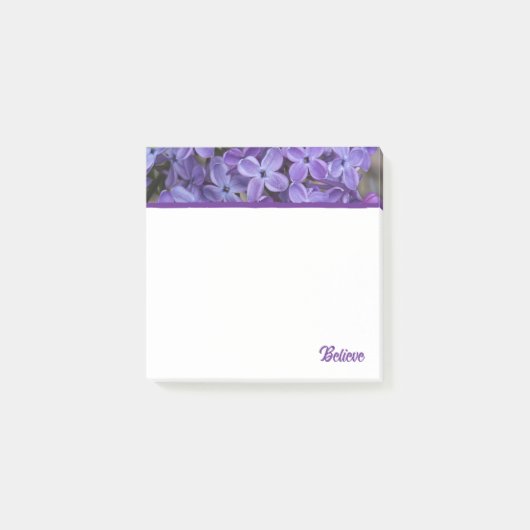 Lilas violets croient aux Post-It (Devant)