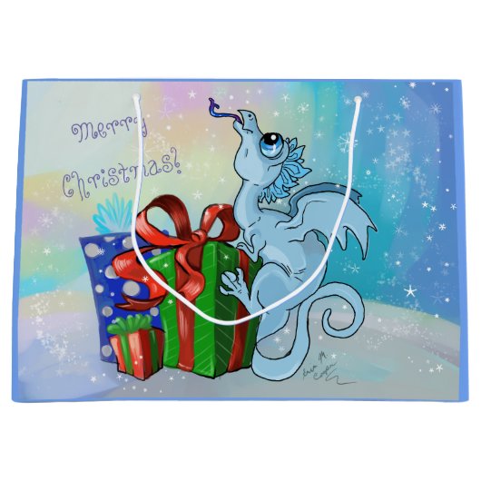 lil'Dragon Snowflake Large Cadeauzakje (Voorkant)