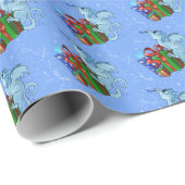 lil'Dragon Snowflake Wrapping Paper Cadeaupapier (Rol Hoek)