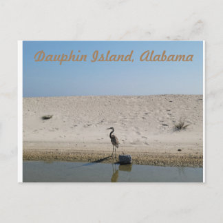 L'île de Dauphin, Alabama avec carte postale de Bl