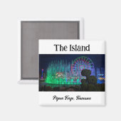 L'île de Pigeon Forge, Tennessee Magnet (Recto/Verso)