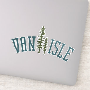 L'île de Vancouver met un autocollant de vinyle de