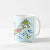 L'île des Bermudes - Mug colorée (Devant droit)