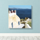 L'île grecque de Santorin toile (Insitu (Plancher de Bois))