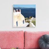 L'île grecque de Santorin toile (Insitu(Salon))